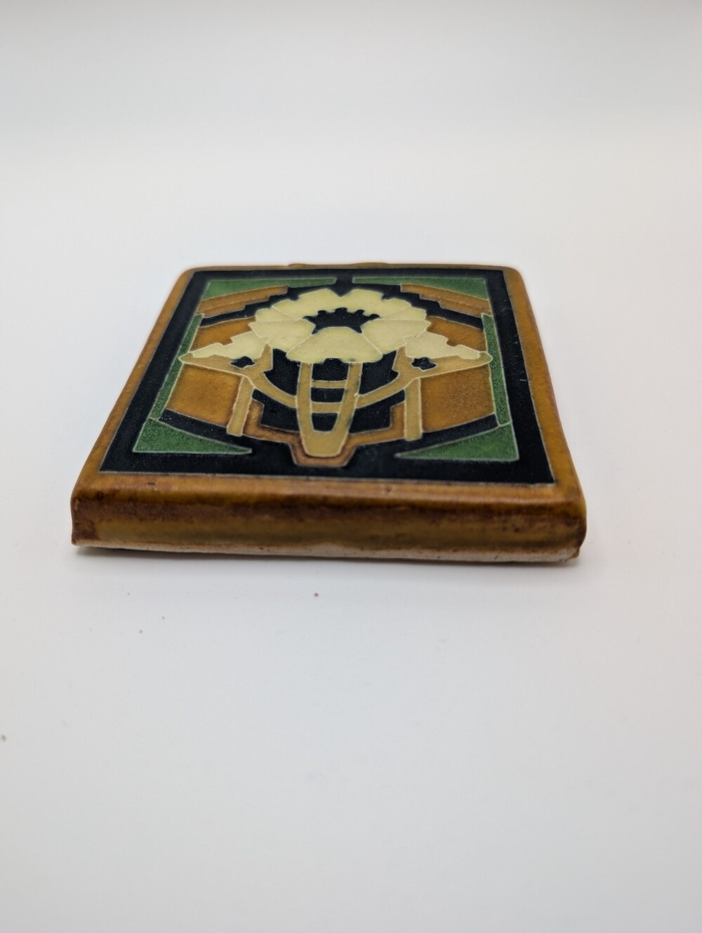 Motawi Poppy Tile 4x4 (Mid-century Modern Style) - Picture 5 of 10